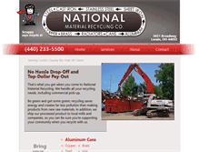 Tablet Screenshot of nationalmaterialrecycling.com